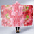 Hawaii Turtle Hibiscus Hooded Blanket - Pink Style Hooded Blanket Pink - Polynesian Pride