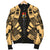 Kiribati Men Bomber Jackets - Polynesian Tattoo Gold - Polynesian Pride