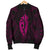 Hawaii Kakau Makau Fish Hook Kanaka Map Men's Bomber Jacket Polynesian - Pink - Polynesian Pride