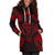 Kosrae Polynesian Hoodie Dress Map Red - Polynesian Pride