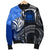 Samoa Custom Personalised Men's Bomber Jacket - Samoa Seal Wave Style (Blue) - Polynesian Pride