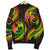 Tonga Polynesian Men Bomber Jacket - Reggae Plumeria REGGAE - Polynesian Pride