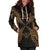 Wallis And Futuna Polynesian Hoodie Dress Map Gold - Polynesian Pride