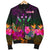 Kosrae Personalised Men's Bomber Jacket - Summer Hibiscus - Polynesian Pride