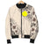 Palau Men's Bomber Jacket - The Beige Hibiscus - Polynesian Pride