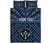 Kosrae Personalised Quilt Bed Set - Kosrae Flag In Polynesian Tattoo Style (Blue) - Polynesian Pride