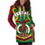 Vanuatu Women'S Hoodie Dress Pig Tusk Polynesian Coat Of Arms - Polynesian Pride