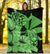 Hawaii Turtle Premium Blanket Polynesian Hibiscus Art Ver 2.0 Green AH - Polynesian Pride