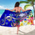 Fiji Sarong - Turtle Plumeria (Blue) - Polynesian Pride