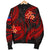 Samoa Polynesian Men Bomber Jacket - Red Plumeria RED - Polynesian Pride