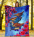 Guam Premium Blanket - KoKo Bird With Map - Polynesian Pride