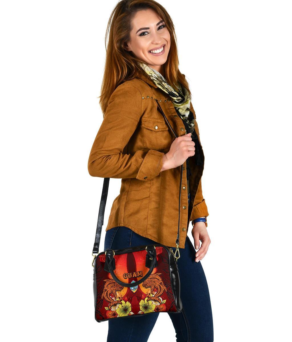 Guam Shoulder Handbag - Tribal Tuna Fish - Polynesian Pride