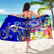 FSM Sarong - Turtle Plumeria (Blue) - Polynesian Pride