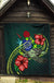Cook Islands Polynesian Premium Quilt - Green Turtle Hibiscus - Polynesian Pride