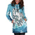 Maori Manaia The Blue Sea Hoodie Dress - Polynesian Pride