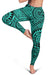 Polynesian Maori Lauhala Turquoise Hawaii Women's Leggings AH - Polynesian Pride