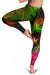 American Samoa Polynesian Women's Leggings - Hibiscus and Banana Leaves - Polynesian Pride