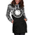 Nauru Women Hoodie Dress - Nauru Coat Of Arms Polynesian Black Color - Polynesian Pride