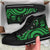 Vanuatu High Top Canvas Shoes - Green Tentacle Turtle - Polynesian Pride