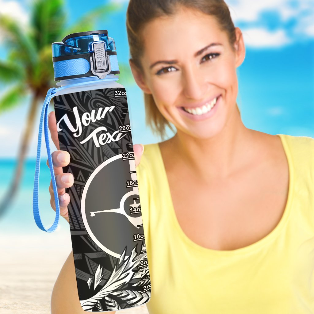 Yap State Custom Personalised Hydro Tracking Bottle - Wings Style - Polynesian Pride