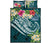 Fiji Polynesian Quilt Bed Set - Summer Plumeria (Turquoise) - Polynesian Pride