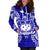 Samoa Polynesian Hoodie Dress Map Blue - Polynesian Pride