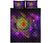 Hawaii Map Turtle Galaxy Quilt Bed Set - AH - Purple - Polynesian Pride