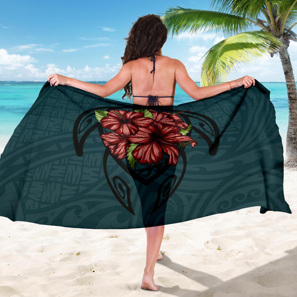 Hawaii Turtle Hibiscus Polynesian Sarong - Polynesian Pride