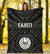 Tahiti Premium Blanket - Tahiti Seal In Polynesian Tattoo Style (Black) - Polynesian Pride