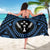 Kosrae Personalised Sarong - Kosrae Flag In Polynesian Tattoo Style (Blue) - Polynesian Pride