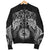 American Samoa Polynesian Bomber Jacket (Men) - White Turtle Manta Ray - Polynesian Pride