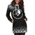 Yap Women's Hoodie Dress - Black Fog Style - Polynesian Pride