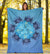 Hawaii Turtle Hibiscus Blue Premium Blanket - Polynesian Pride