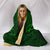 Hawaii Hibiscus Hooded Blanket - Harold Turtle - Green - Polynesian Pride