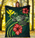 Hawaii Polynesian Premium Blanket - Green Turtle Hibiscus - Polynesian Pride