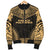 French Polynesia Polynesian Chief Men's Bomber Jacket - Gold Version - Polynesian Pride