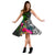 American Samoa Midi Dress - Turtle Plumeria Banana Leaf - Polynesian Pride