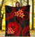 Tahiti Polynesian Premium Blanket - Red Plumeria - Polynesian Pride