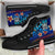 Fiji High Top Shoes Blue - Vintage Tribal Mountain Crest - Polynesian Pride