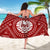 Tahiti Sarong - Tahiti Seal In Polynesian Tattoo Style (Red) - Polynesian Pride