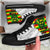 Hawaii High Top Shoes Kanaka Maoli Flag Polynesian Pride White AH - Polynesian Pride