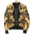 Palau Men Bomber Jackets - Polynesian Tattoo Gold - Polynesian Pride