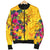 Polynesian Men's Bomber Jackets - Hawaii Kanaka Maoli & Hibiscus Flowers With Polynesian Patterns - Polynesian Pride