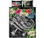 Polynesian Hawaii Quilt Bed Set - Summer Plumeria (Black) - Polynesian Pride