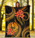 Tahiti Polynesian Premium Blanket - Gold Plumeria - Polynesian Pride