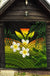 Kanaka Maoli (Hawaiian) Premium Quilt, Polynesian Plumeria Banana Leaves Reggae - Polynesian Pride
