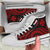 Wallis and Futuna High Top Canvas Shoes - Red Tentacle Turtle - Polynesian Pride