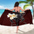 Turtle Poly Tribal Plumeria Red Sarong - Polynesian Pride