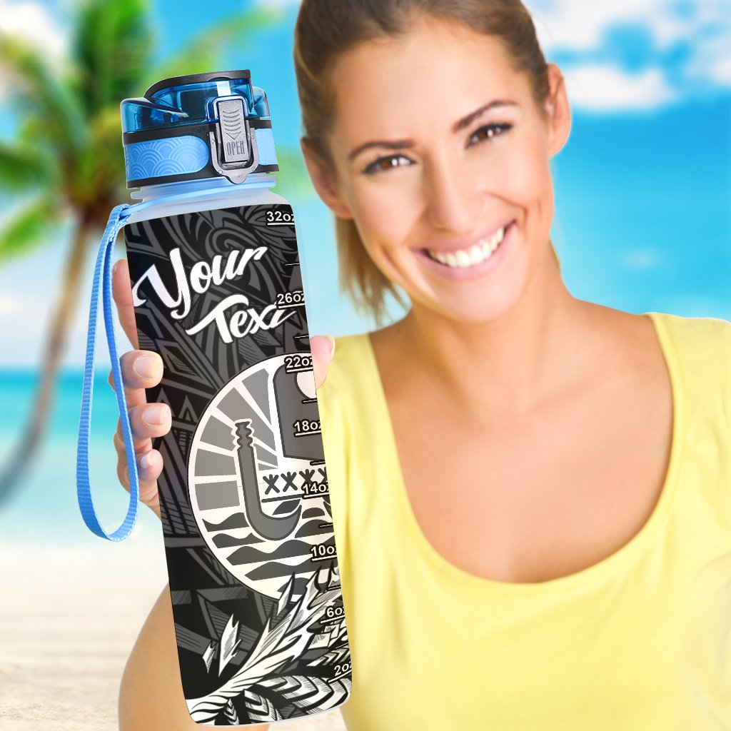 French Polynesia Custom Personalised Hydro Tracking Bottle - Wings Style - Polynesian Pride
