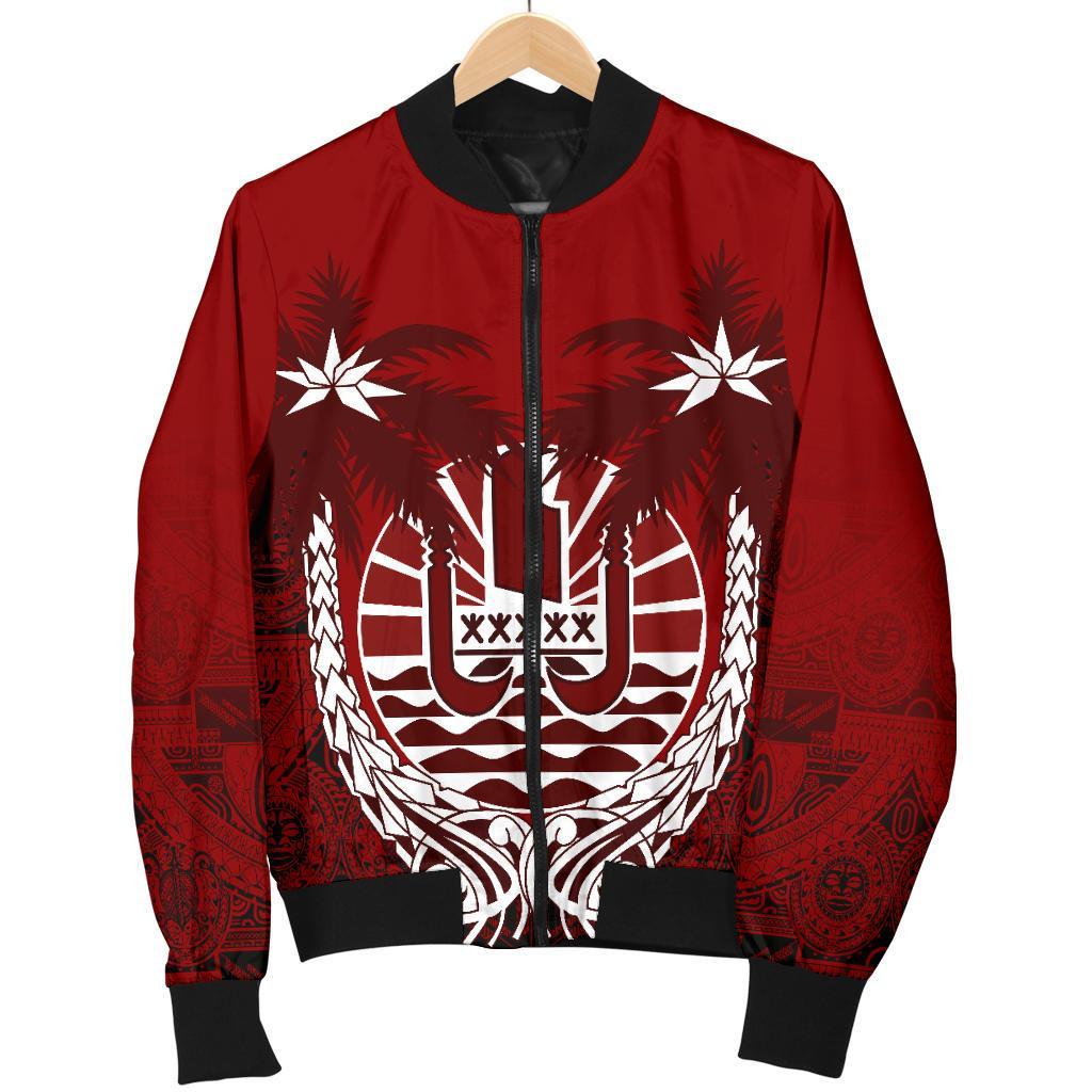 Tahiti Polynesian Coconut Men's Bomber Jacket - Polynesian Pride